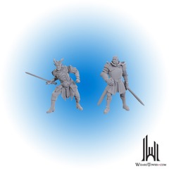 Baldur's Gate 3 Unpainted Miniatures: Ulder Ravengard/Zevlor
